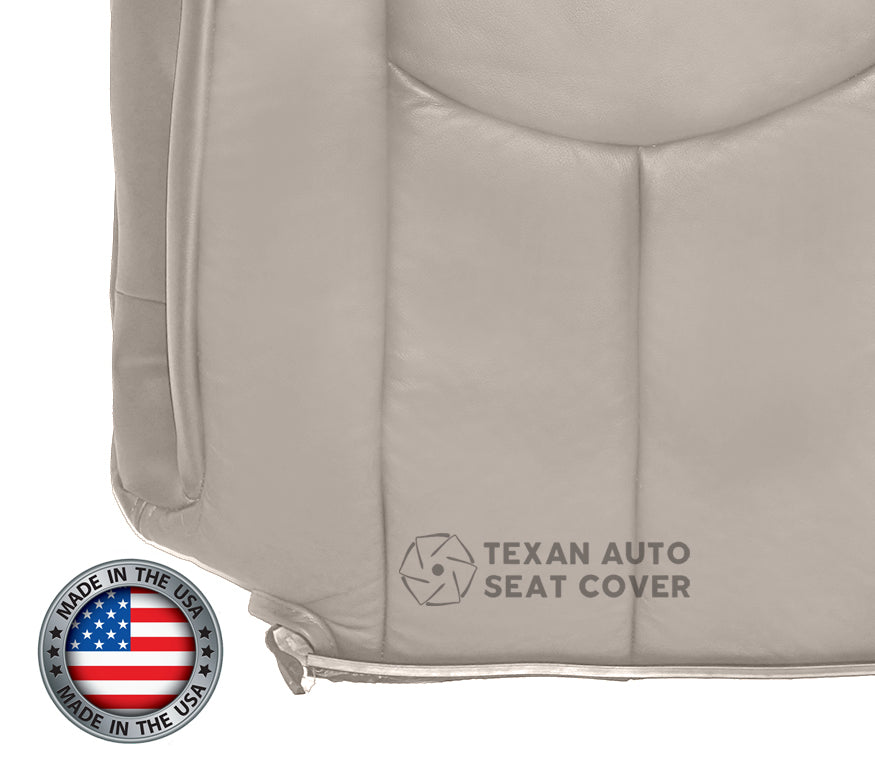 2003, 2004, 2005, 2006 Chevy Tahoe/Suburban 1500 2500 LT, LS, Z71, 2WD, 4X4 Driver Side Lean Back  Leather Replacement Cover Shale