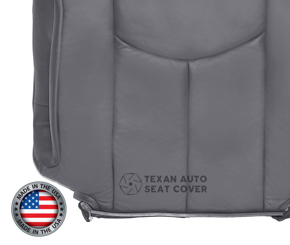 2003, 2004, 2005, 2006 Chevy Tahoe/Suburban 1500 2500 LT, LS, Z71, 2WD, 4X4 Passenger Side Lean Back Leather Replacement Cover Gray