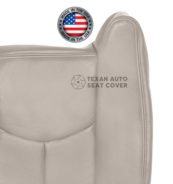 2003, 2004, 2005, 2006 Chevy Tahoe/Suburban 1500 2500 LT, LS, Z71, 2WD, 4X4 Passenger Side Lean Back Synthetic Leather Replacement Cover Shale