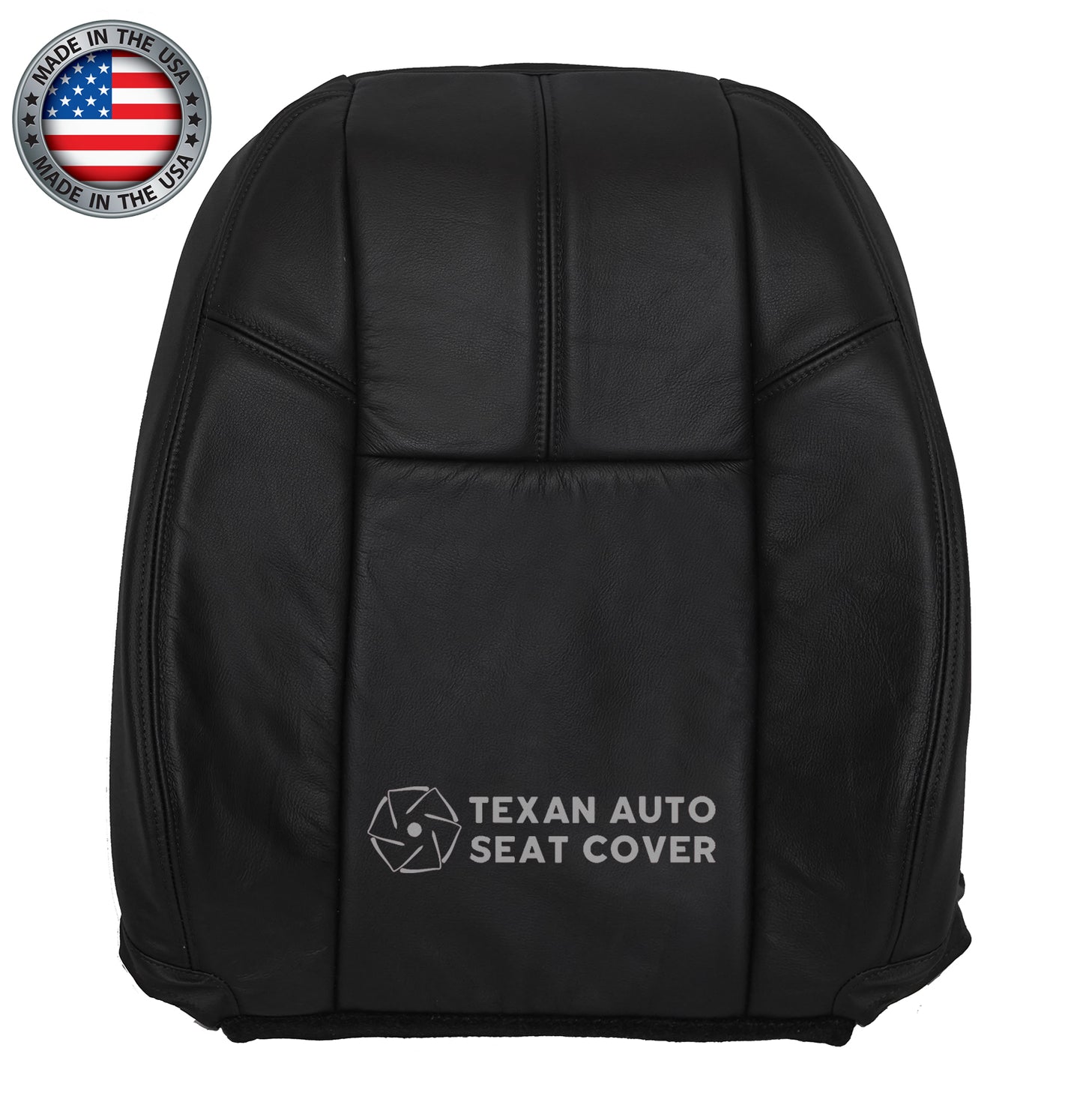 2007 to 2014 Chevy Tahoe/Suburban LS, LT, LTZ Passenger Side Lean Back Synthetic Leather Replacement  Seat Cover Black