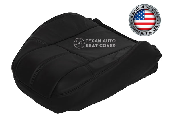 2007 to 2014 Chevy Silverado Passenger Lean Back Synthetic Leather Seat Cover Black