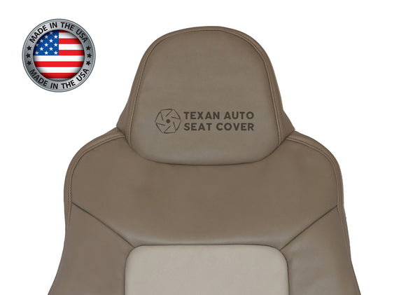 2003 to 2006 Ford Expedition Eddie Bauer. 4X4, 2WD, 4.6L, 5.4L Passenger Lean Back Vinyl Seat Cover Tan