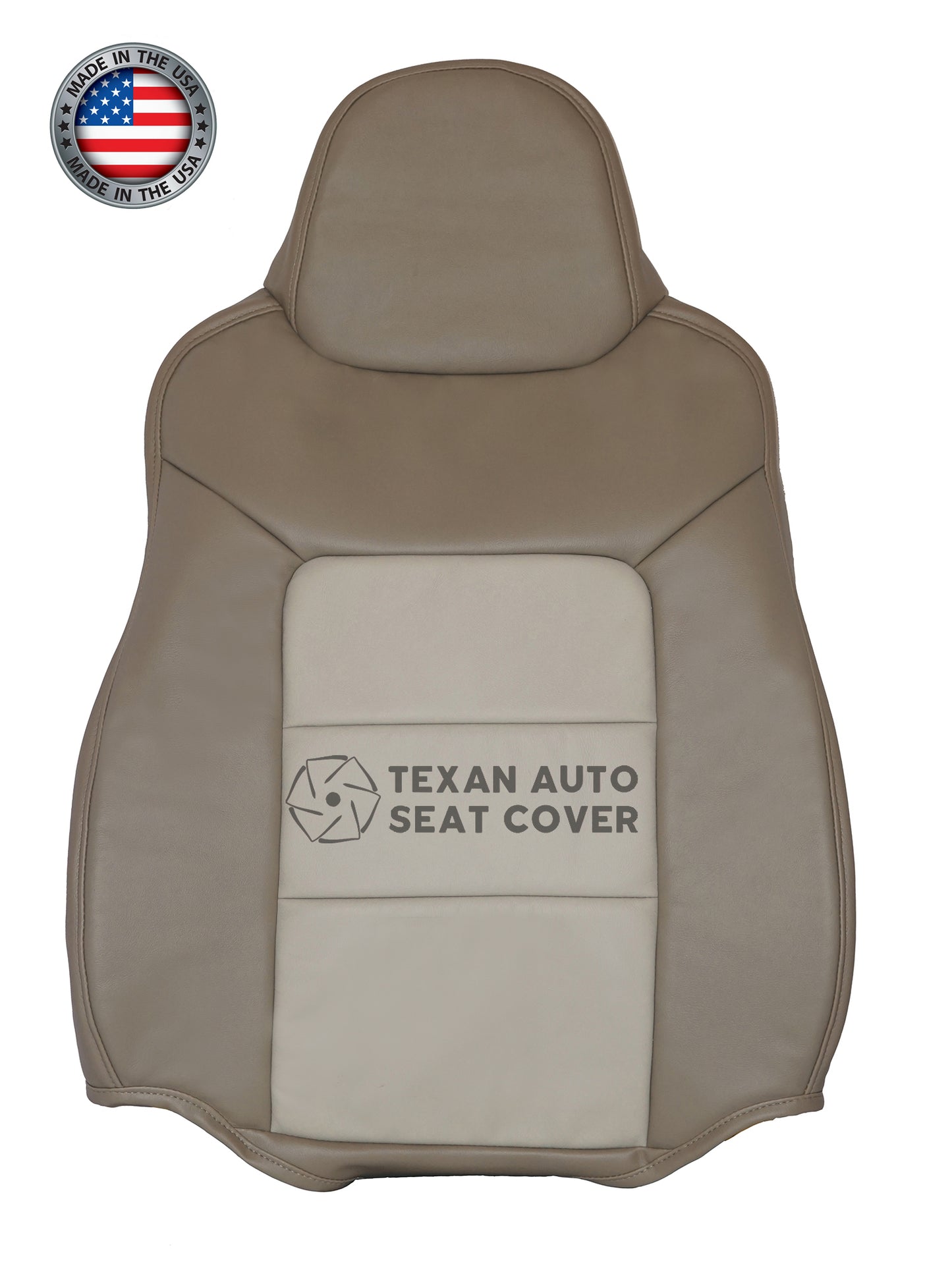 2003 to 2006 Ford Expedition Eddie Bauer. 4X4, 2WD, 4.6L, 5.4L Passenger Lean Back Vinyl Seat Cover Tan