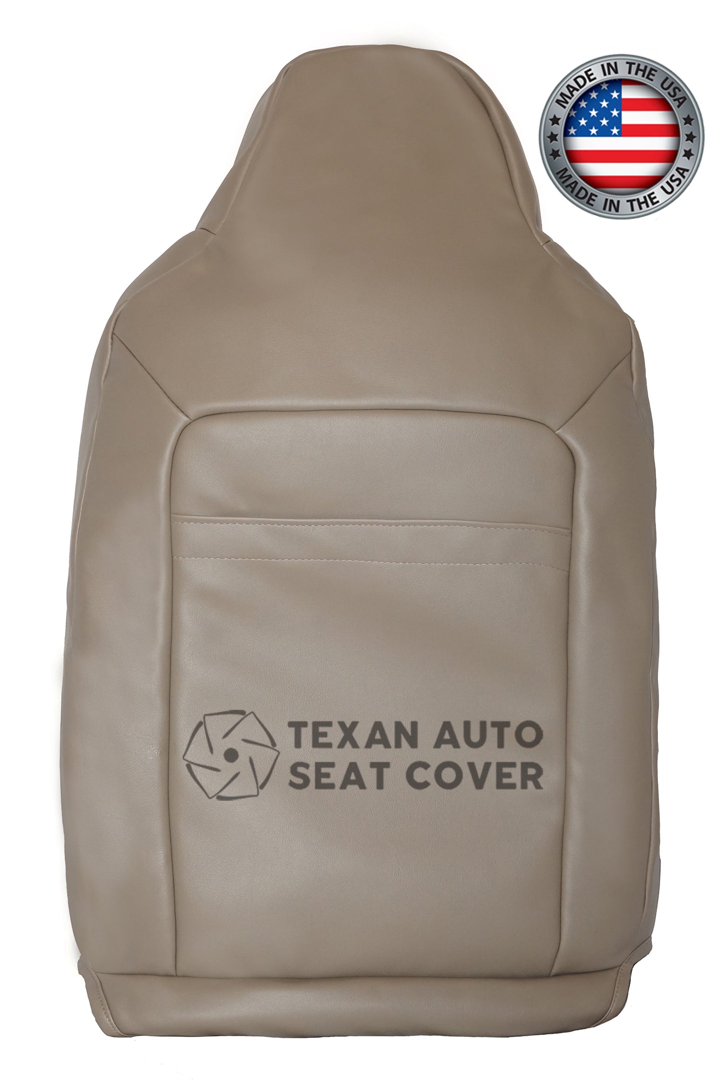 2003 to 2006 Ford Expedition Eddie Bauer. 4X4, 2WD, 4.6L, 5.4L Passenger Lean Back Leather Seat Cover Tan