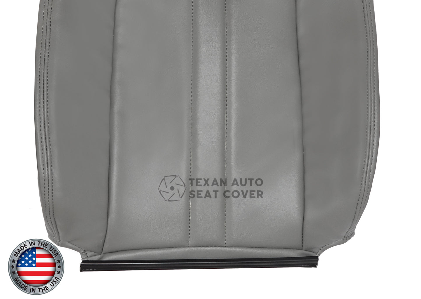 1997 to 2016 Chevy Express  Van Passenger Side Lean Back Synthetic Leather Replacement  Seat Cover Gray