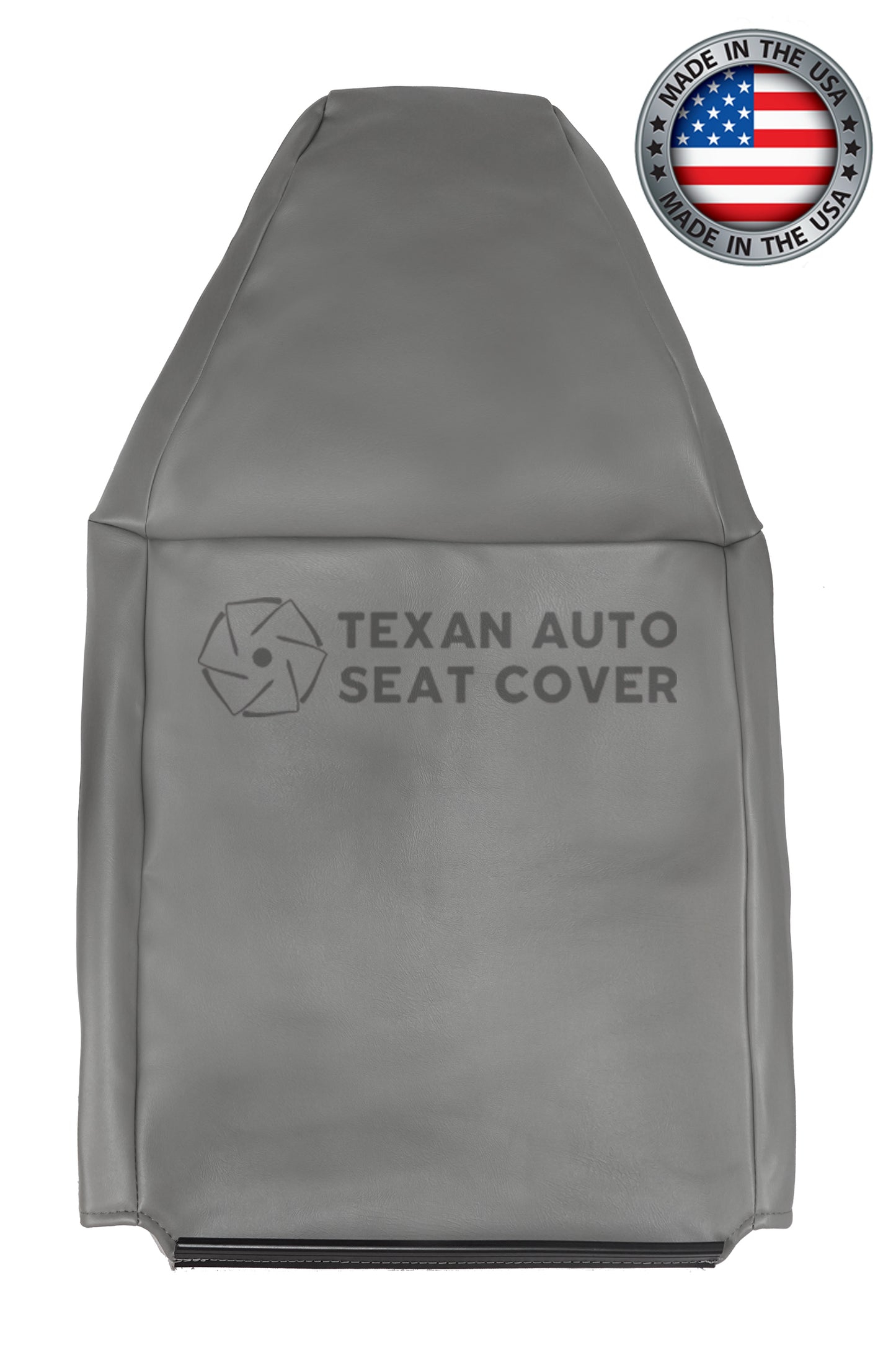 1997 to 2016 Chevy Express  Van Passenger Side Lean Back Synthetic Leather Replacement  Seat Cover Gray