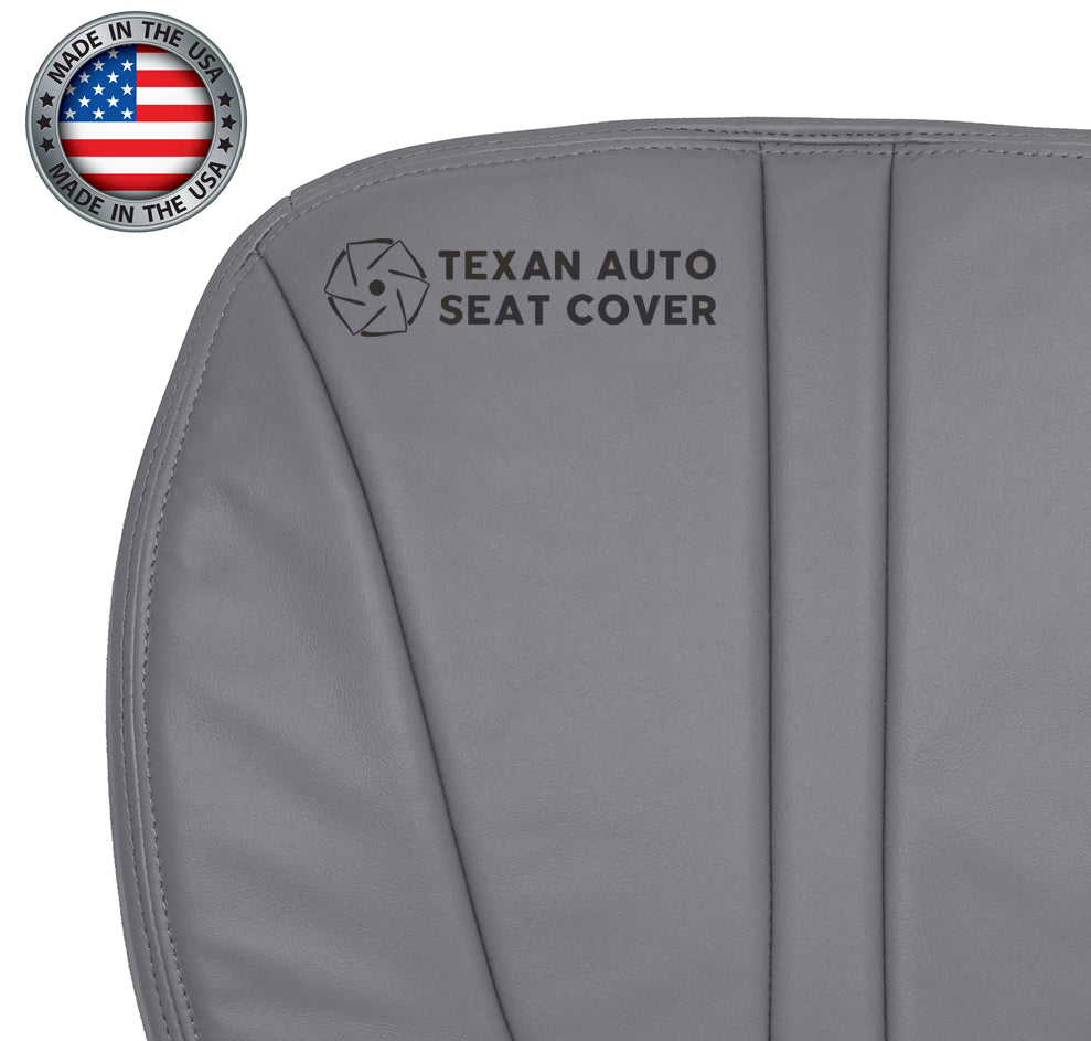 1997 to 2002 Ford Expedition Eddie Bauer, XLT Driver Side Bottom Leather Replacement Seat Cover Gray
