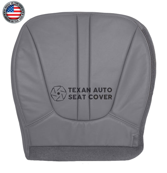 1997 to 2002 Ford Expedition Eddie Bauer, XLT Driver Side Bottom Synthetic Leather Replacement Seat Cover Gray