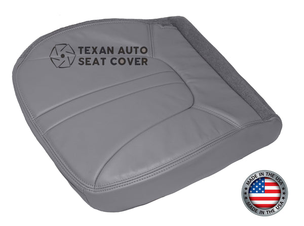1997 to 2002 Ford Expedition Eddie Bauer, XLT Driver Side Bottom Synthetic Leather Replacement Seat Cover Gray