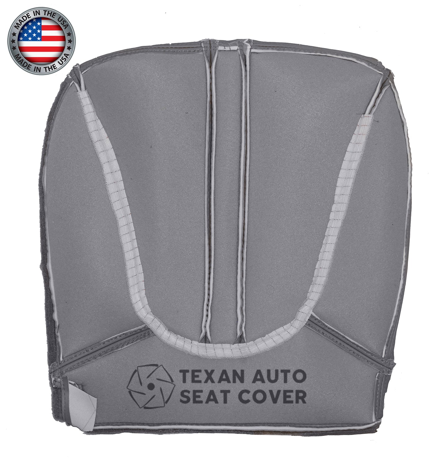 1997 to 2002 Ford Expedition Eddie Bauer, XLT Driver Side Bottom Leather Replacement Seat Cover Gray