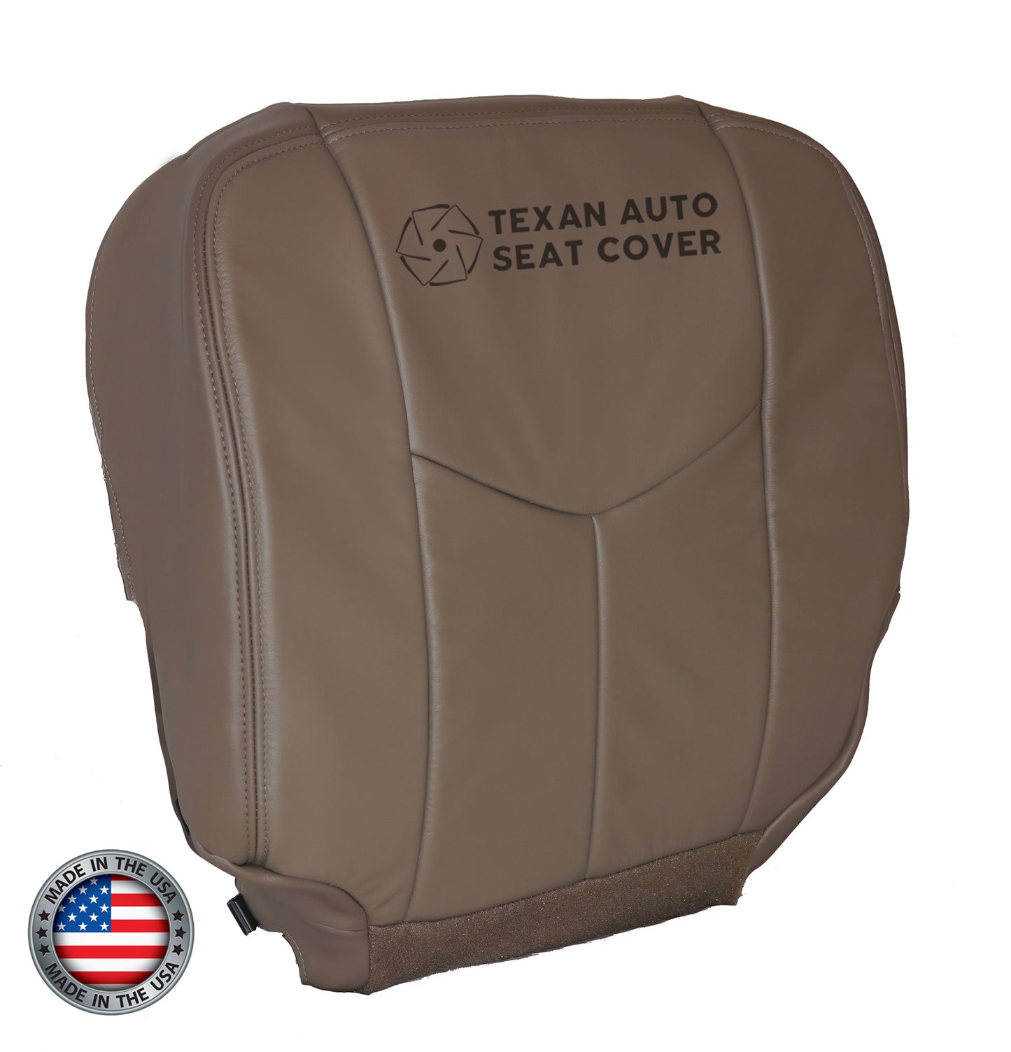2003 to 2007 Chevy Silverado Driver Bottom Leather Seat Cover Tan