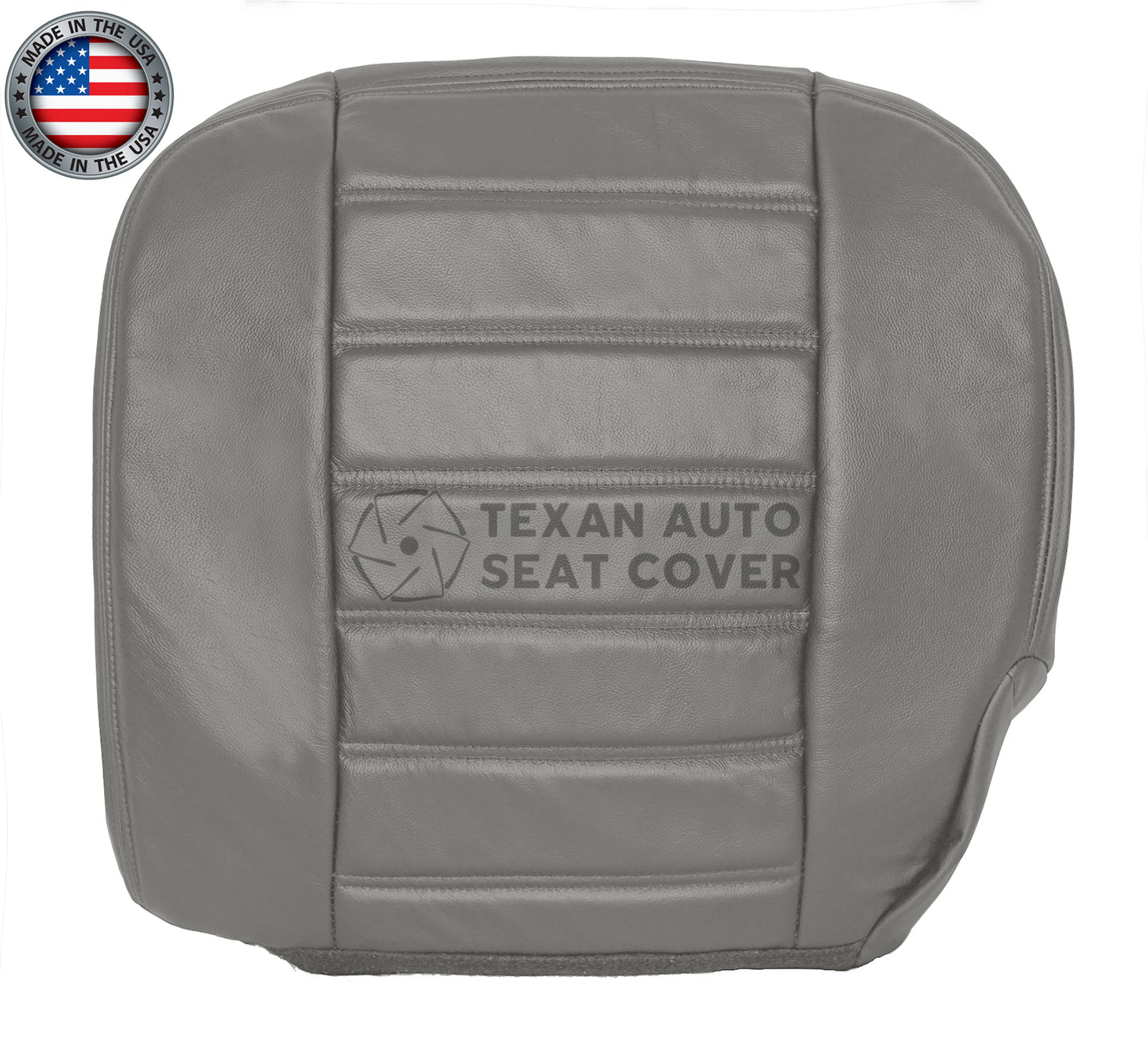 2003, 2004, 2005, 2006, 2007 Hummer H2 SUV, SUT Driver Side Bottom Leather Seat Cover Wheat Gray