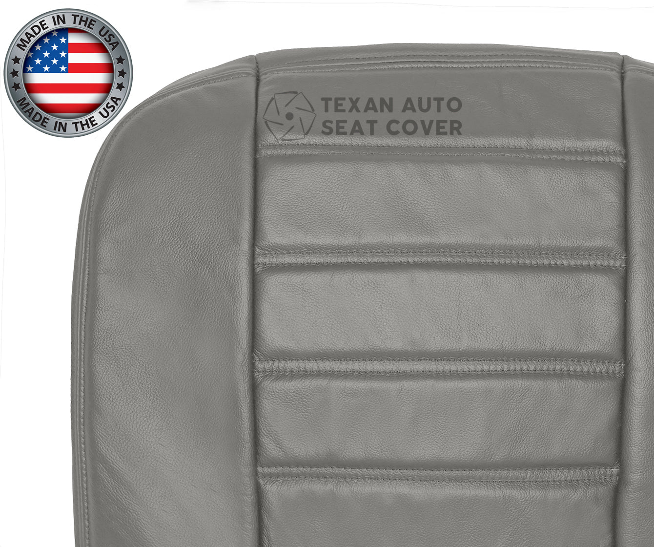 2003, 2004, 2005, 2006, 2007 Hummer H2 SUV, SUT Driver Side Bottom Leather Seat Cover Wheat Gray