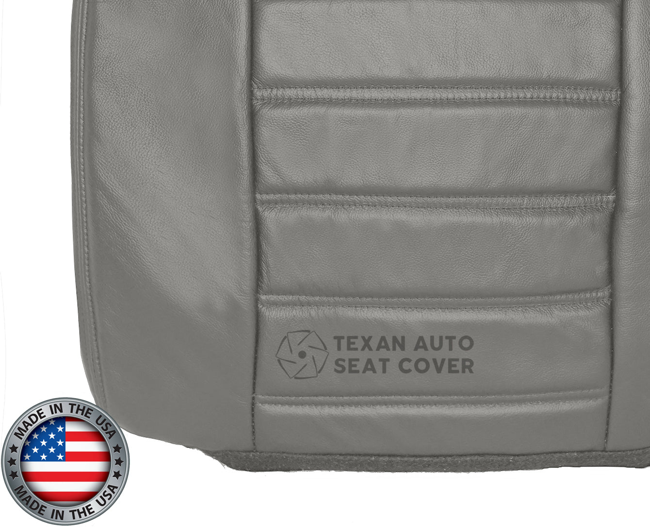 2003, 2004, 2005, 2006, 2007 Hummer H2 SUV, SUT Driver Side Bottom Leather Seat Cover Wheat Gray