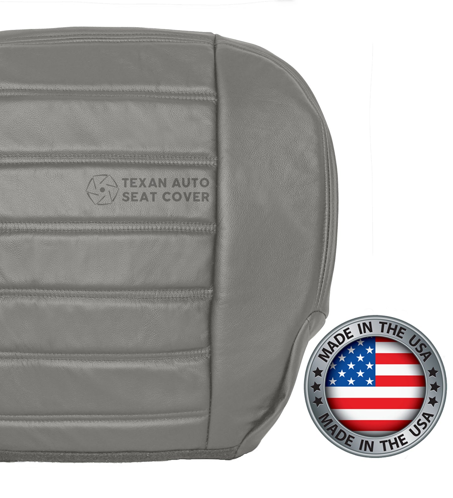 2003, 2004, 2005, 2006, 2007 Hummer H2 SUV, SUT Passenger Side Bottom Leather Seat Cover Wheat Gray