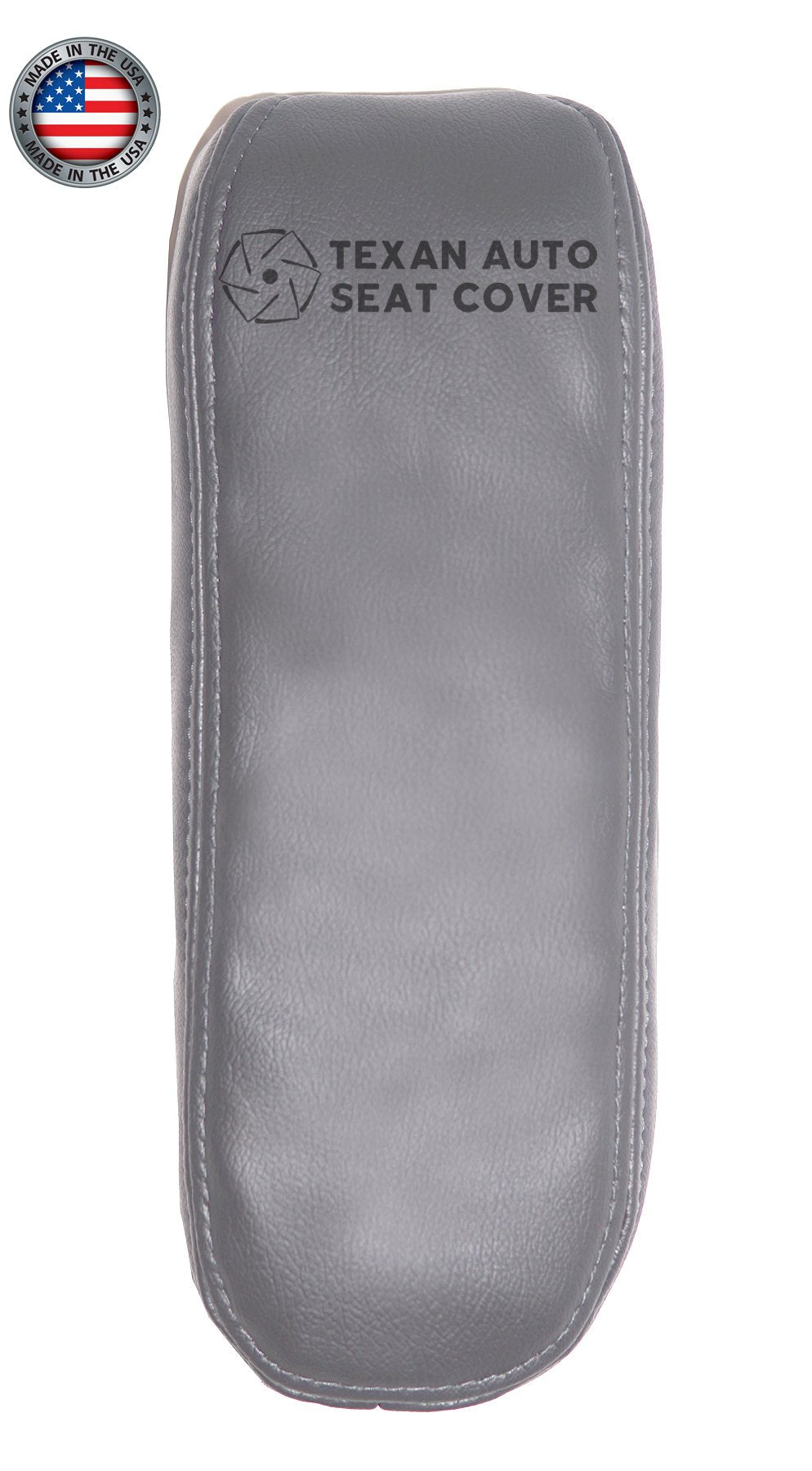 1999, 2000, 2001 Ford F150 Lariat Single-Cab, Super-Cab, Extended-Cab Passenger Side Armrest Synthetic Leather Replacement Cover Gray