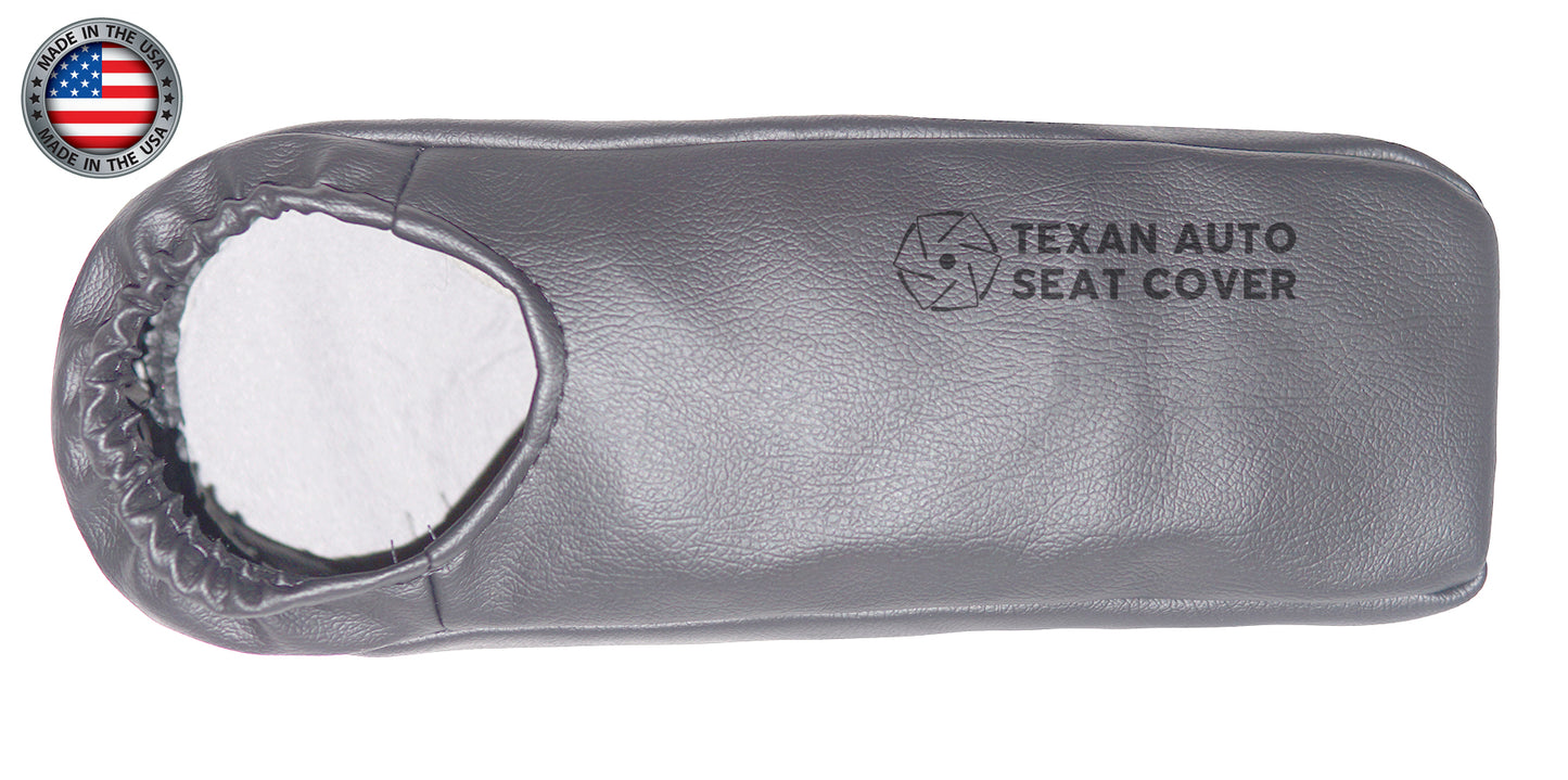 1999, 2000, 2001 Ford F150 Lariat Single-Cab, Super-Cab, Extended-Cab Driver Side Armrest Synthetic Leather Replacement Cover Gray