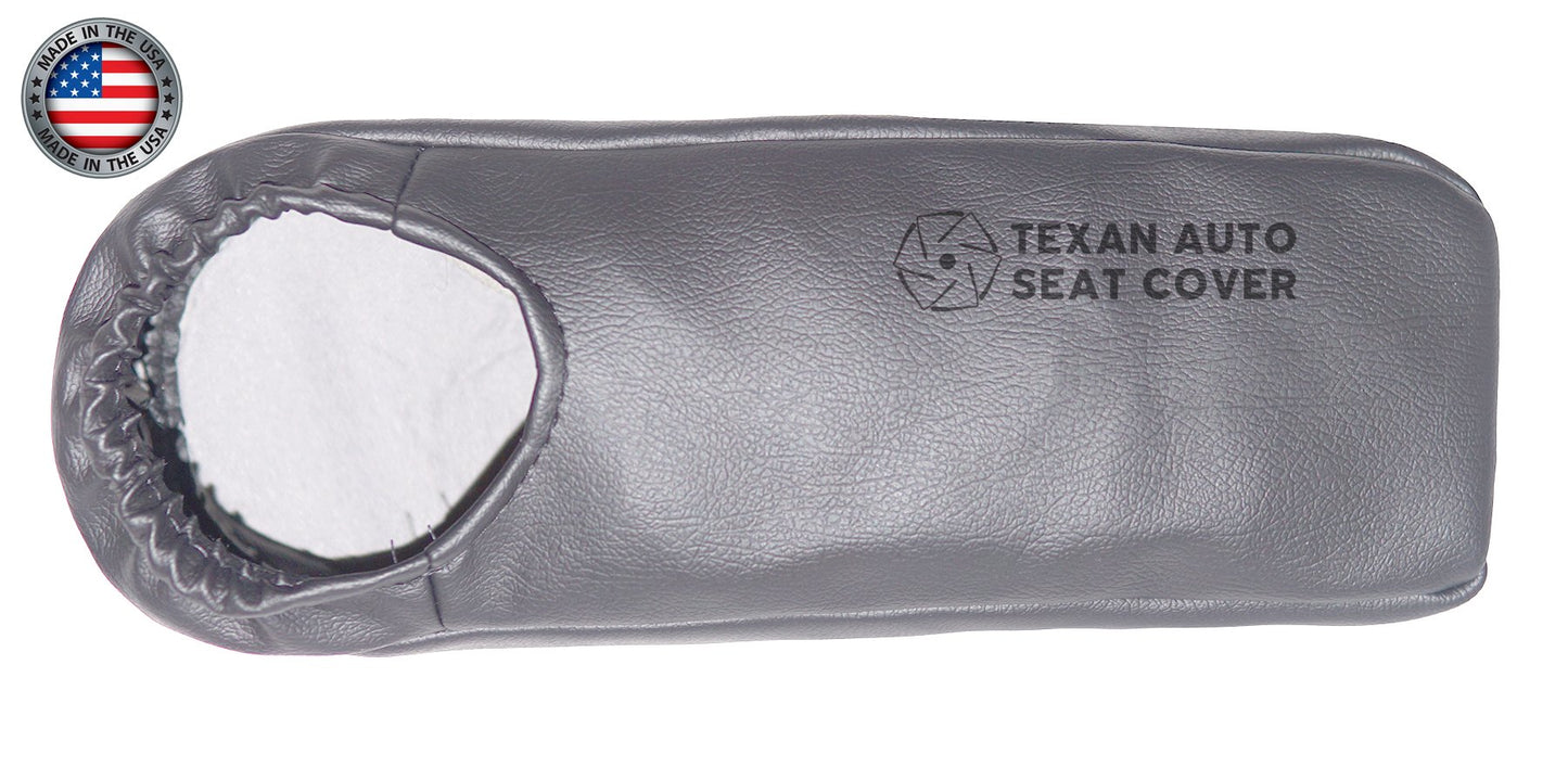 1999, 2000, 2001 Ford F150 Lariat Single-Cab, Super-Cab, Extended-Cab Passenger Side Armrest Synthetic Leather Replacement Cover Gray