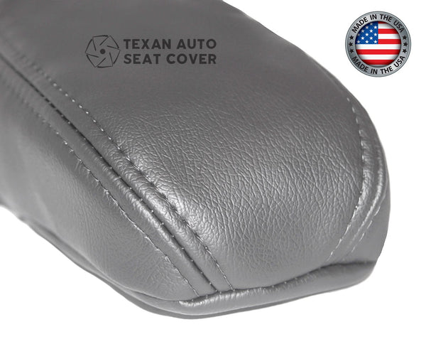 1999, 2000, 2001 Ford F150 Lariat Single-Cab, Super-Cab, Extended-Cab Passenger Side Armrest Synthetic Leather Replacement Cover Gray