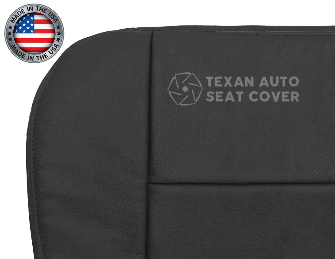 2003, 2004 Ford F250-F350-F450-F550 Lariat, Quad-Cab, Extended-Cab, X-Cab Passenger Bottom Synthetic Leather Seat Cover Black