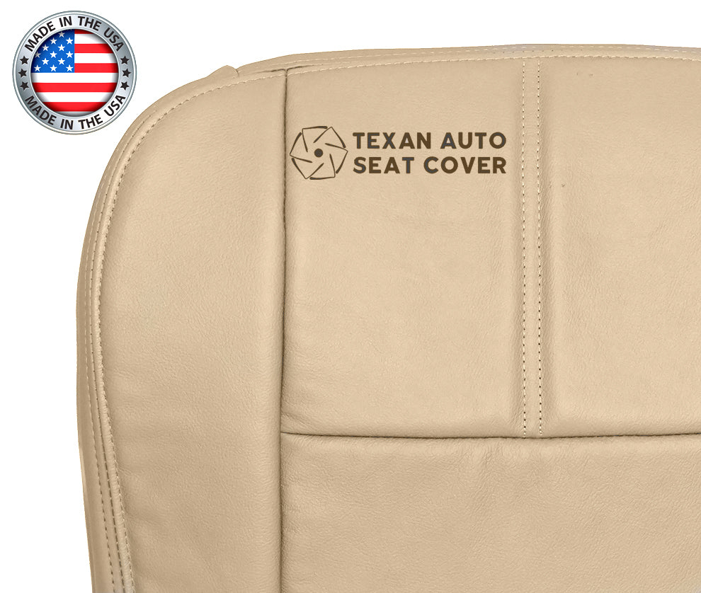 2008, 2009, 2010 Ford F250 F350 F450 F550 Lariat Passenger Side Bottom Leather Replacement Seat Cover Tan
