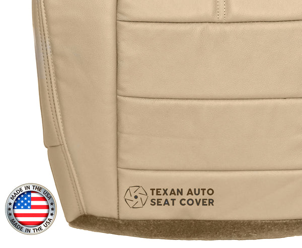 2008, 2009, 2010 Ford F250 F350 F450 F550 Lariat Passenger Side Bottom Leather Replacement Seat Cover Tan