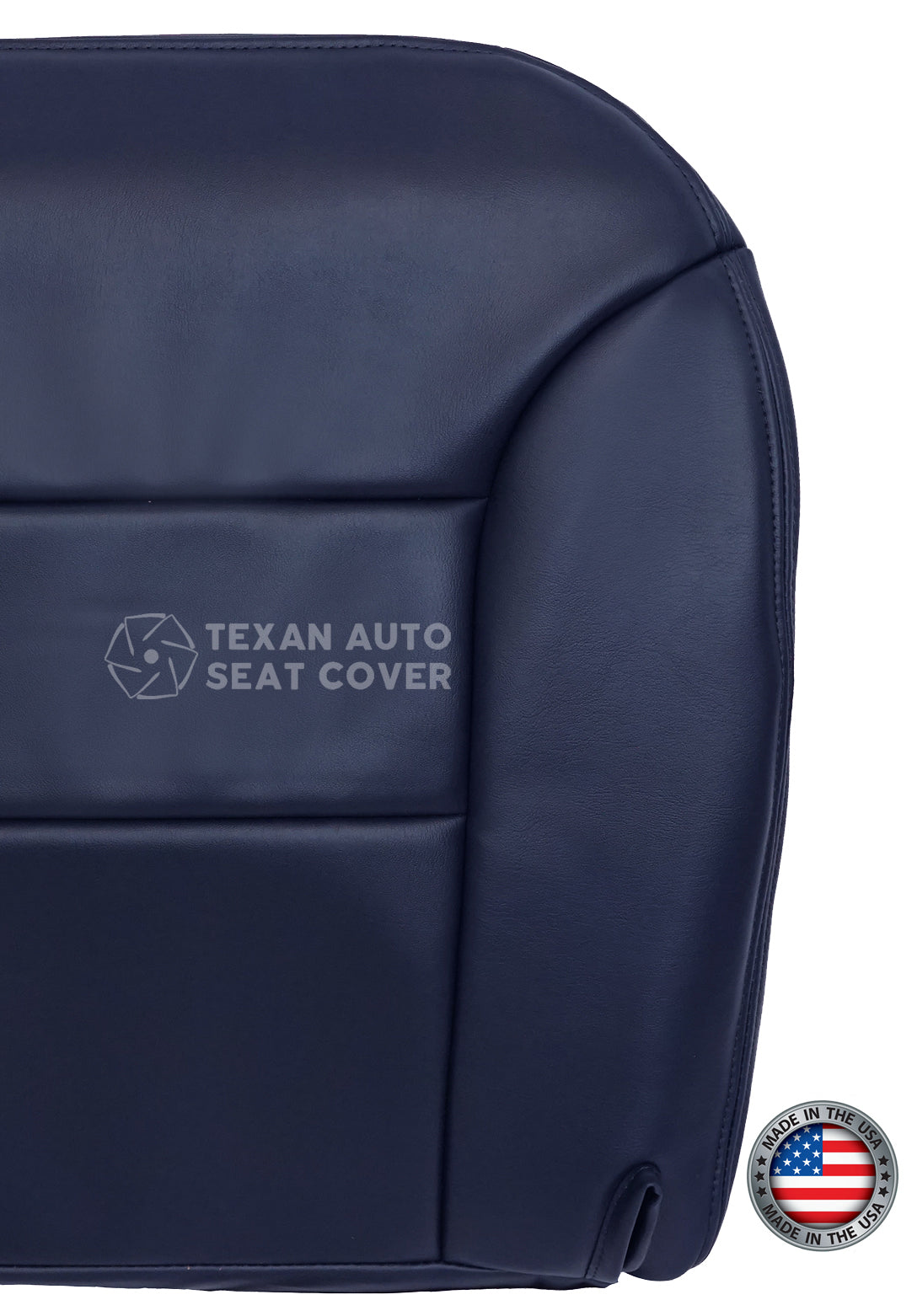 1995 to 2000 Chevy Silverado Passenger Side Bottom Synthetic Leather Seat Cover Blue