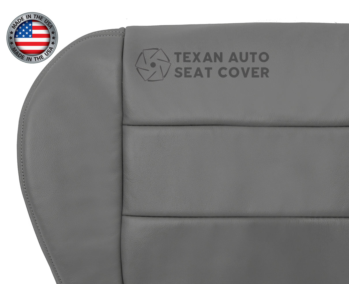 2002, 2003 Ford F150 Lariat Super Crew , Crew Cab Driver Side Bottom Leather Seat Cover Gray