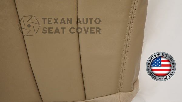 1999 Ford F150 Lariat Single-Cab, Super-Cab, Extended-Cab Passenger Bench Leather Seat Cover Tan 60/40