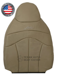 1999 Ford F150 Lariat Passenger Side Lean Back Leather Seat Cover Tan