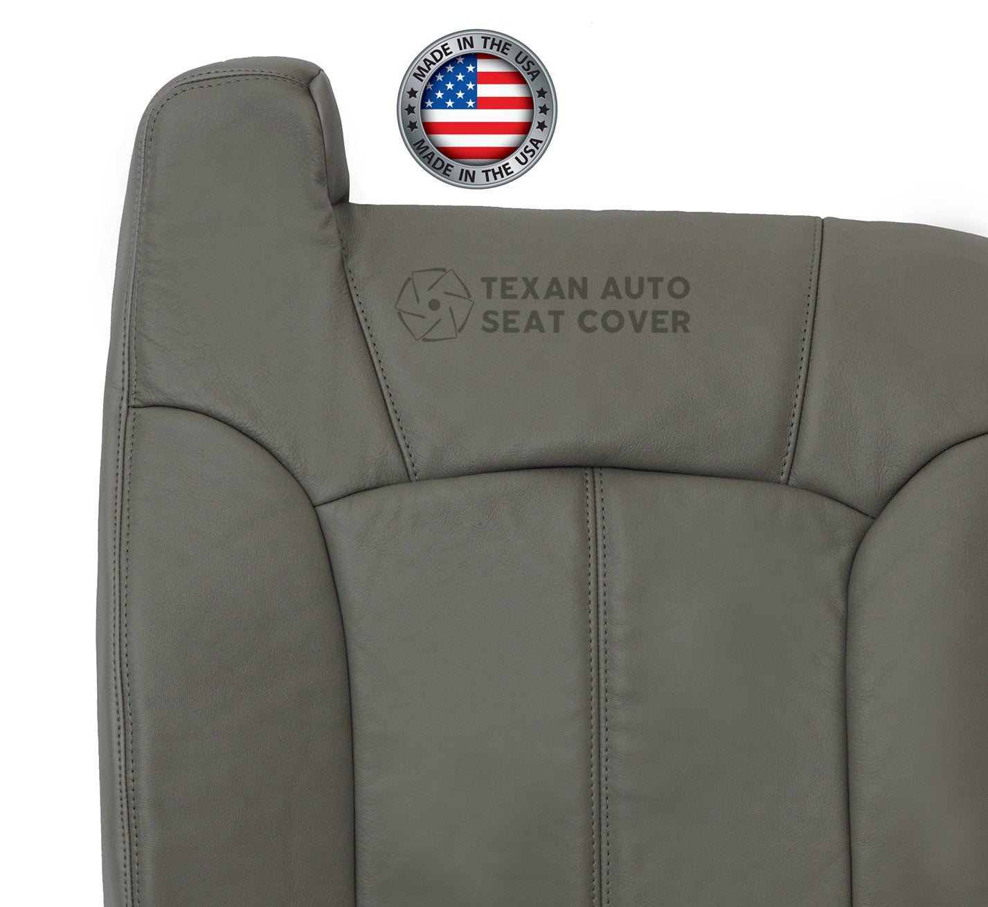 2000 to 2002 Chevy Silverado Driver Side Lean Back Vinyl Replacement Seat Cover Gray