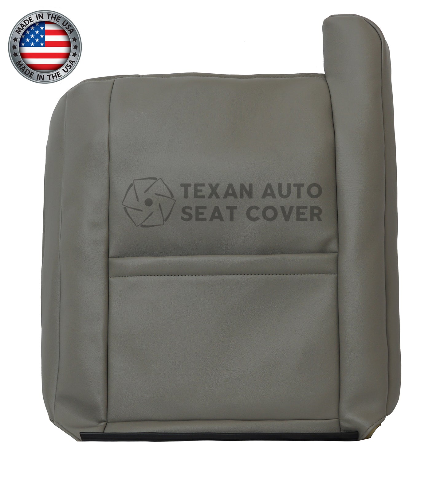 2000 to 2002 Chevy Silverado Passenger Side Lean Back Leather Seat cover Gray