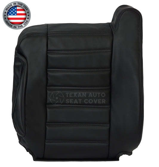 2003, 2004, 2005, 2006, 2007, Hummer H2 SUV, SUT, Truck, Luxury, Adventure Passenger Side Lean Back Synthetic Leather Seat Cover Black