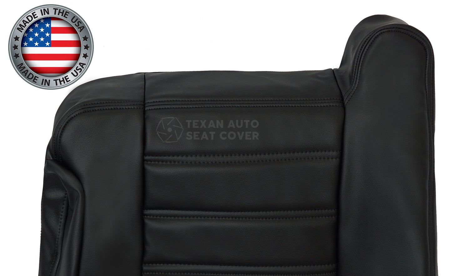 2003, 2004, 2005, 2006, 2007, Hummer H2 SUV, SUT, Truck, Luxury, Adventure Passenger Side Lean Back Synthetic Leather Seat Cover Black