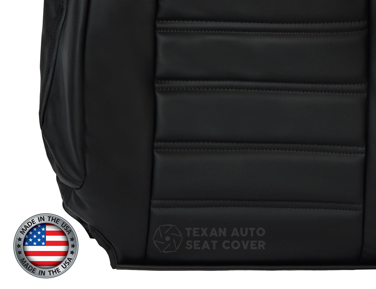 2003, 2004, 2005, 2006, 2007, Hummer H2 SUV, SUT, Truck, Luxury, Adventure Passenger Side Lean Back Synthetic Leather Seat Cover Black