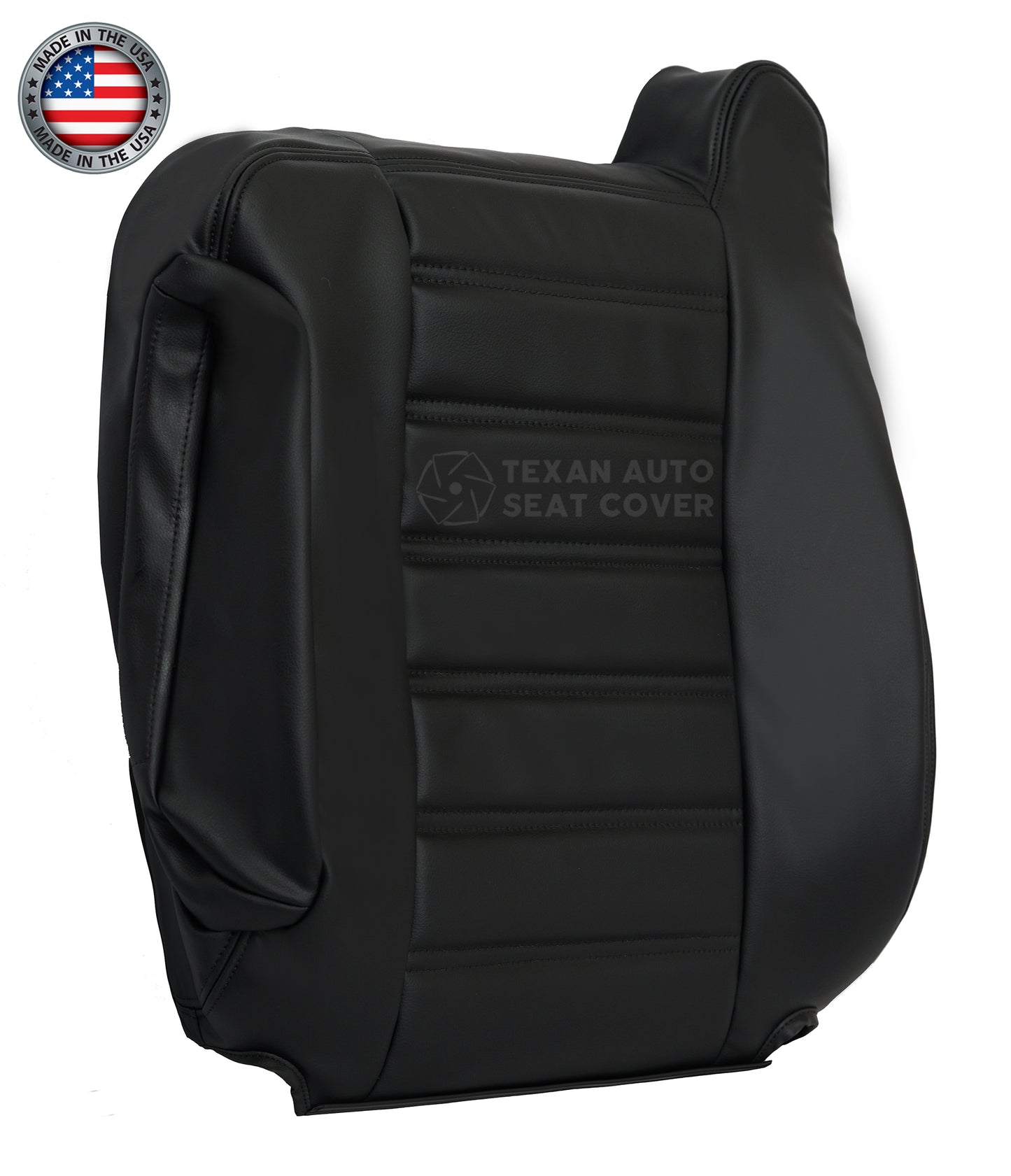 2003, 2004, 2005, 2006, 2007, Hummer H2 SUV, SUT, Truck, Luxury, Adventure Passenger Side Lean Back Synthetic Leather Seat Cover Black