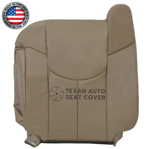 Fits 2002 Chevy Avalanche 1500 2500 LT LS Z71, Z66 Passenger Side Lean back  Synthetic Leather Replacement Seat Cover Tan