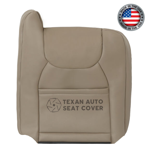 Fits 2002 Chevy Avalanche 1500 2500 LT LS Z71, Z66 Passenger Side Lean back Leather Replacement Seat Cover Tan