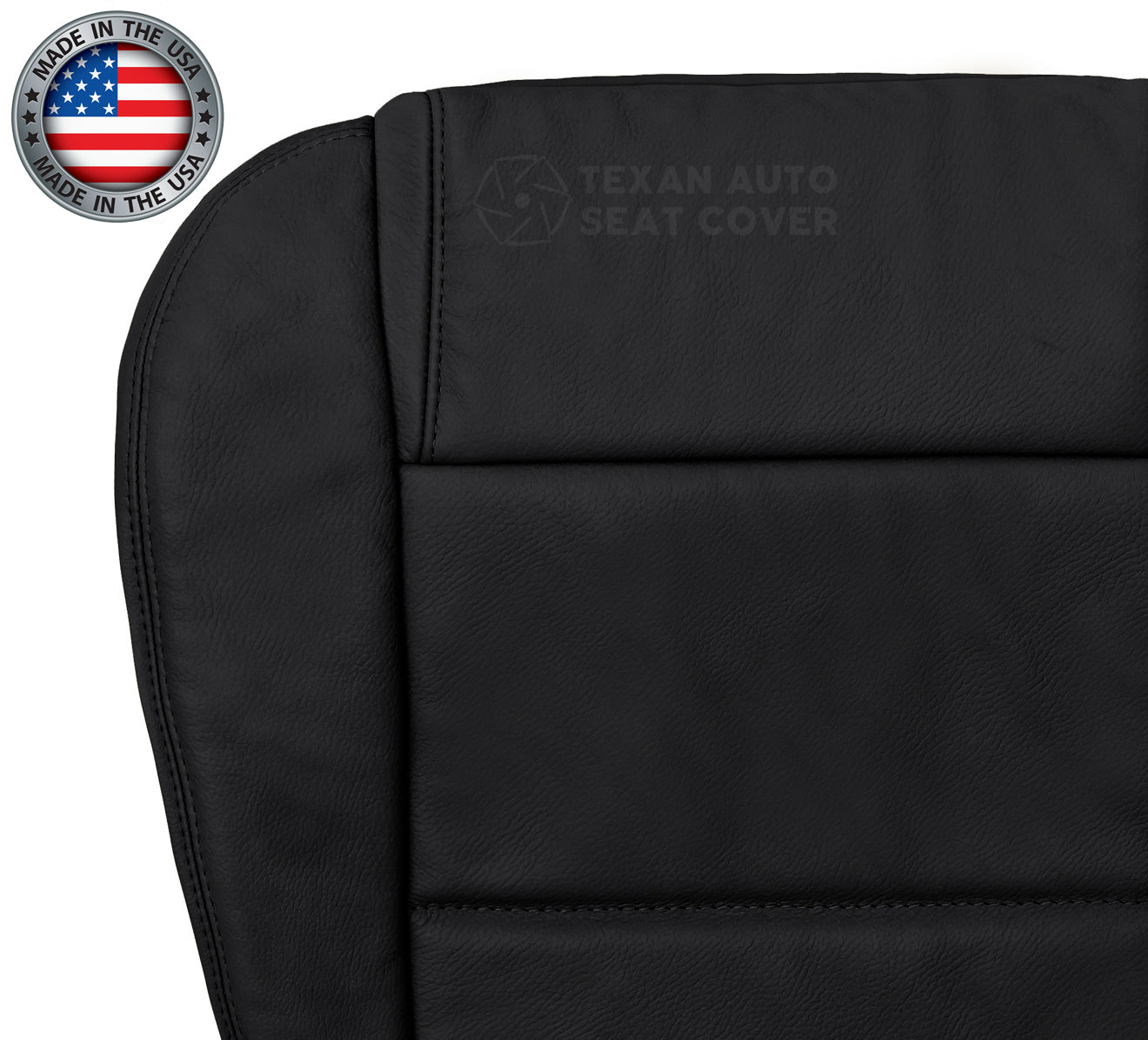 2005, 2006, 2007, 2008, 2009 Ford Mustang V6 Passenger Side Bottom Synthetic Leather Replacement Seat Cover Black
