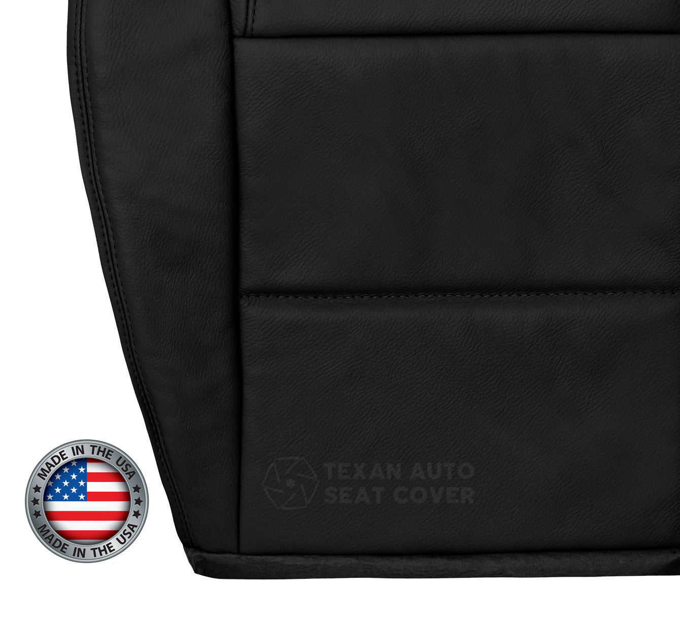 2005, 2006, 2007, 2008, 2009 Ford Mustang V6 Passenger Side Bottom Leather Replacement Seat Cover Black