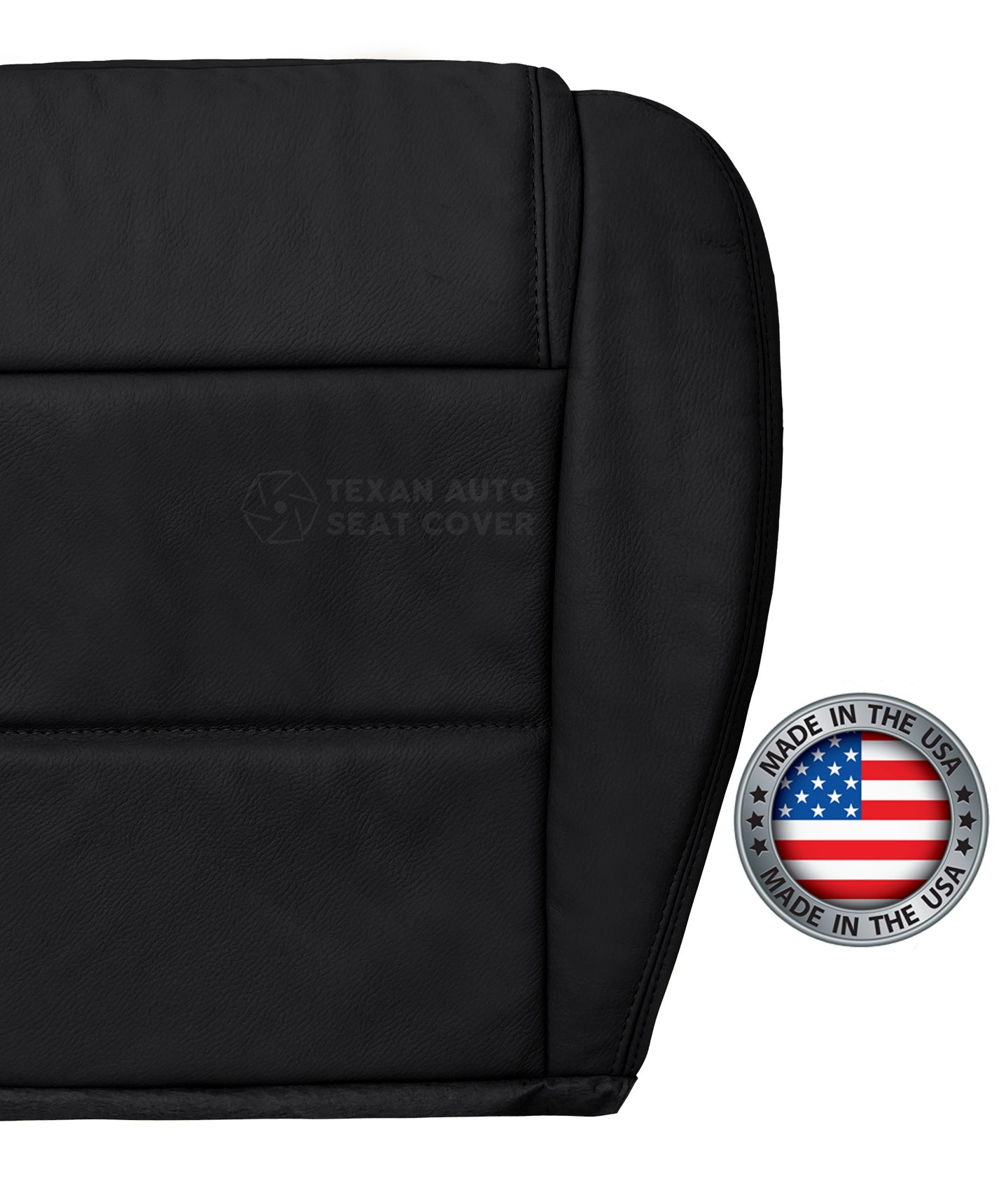 2005, 2006, 2007, 2008, 2009 Ford Mustang V6 Passenger Side Bottom Synthetic Leather Replacement Seat Cover Black