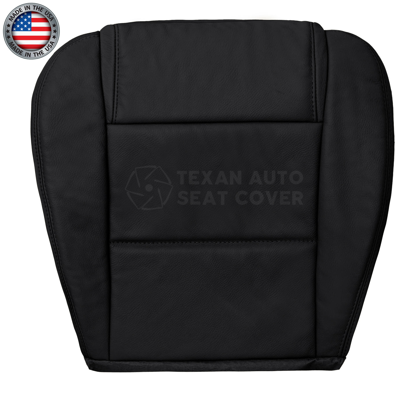 2005, 2006, 2007, 2008, 2009 Ford Mustang V6 Passenger Side Bottom Synthetic Leather Replacement Seat Cover Black