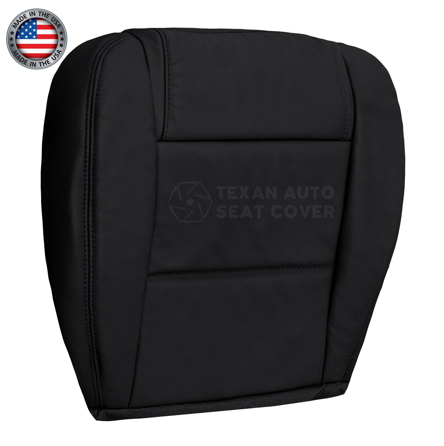 2005, 2006, 2007, 2008, 2009 Ford Mustang V6 Driver Side Bottom Synthetic Leather Replacement Seat Cover Black