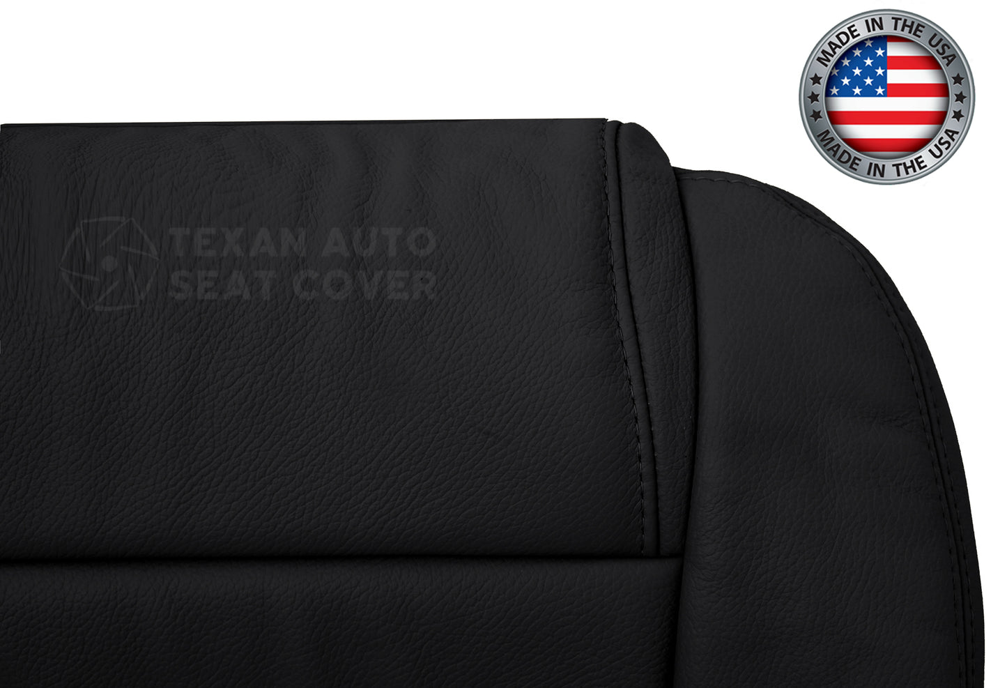 2005, 2006, 2007, 2008, 2009 Ford Mustang V6 Passenger Side Bottom Leather Replacement Seat Cover Black