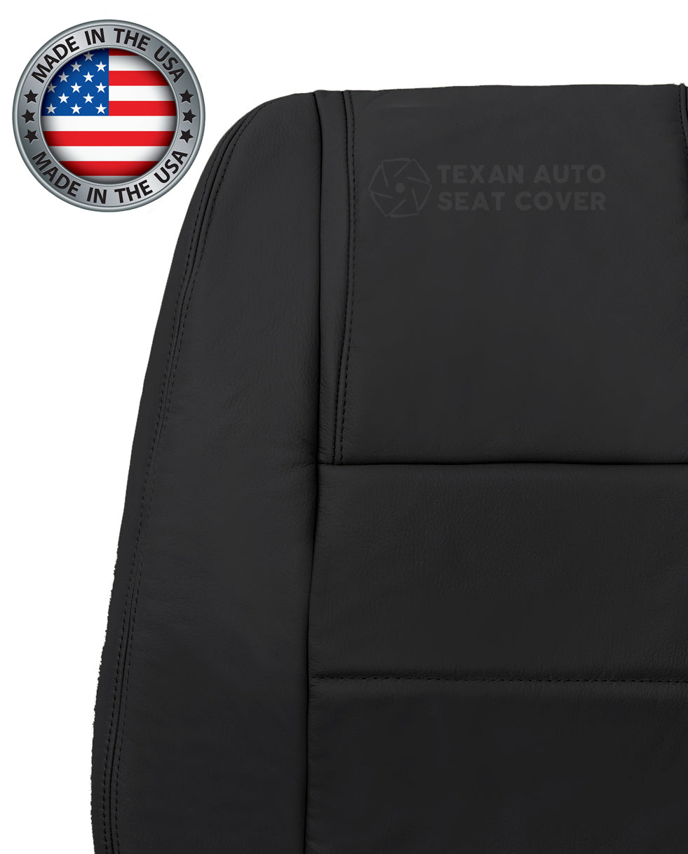 2005, 2006, 2007, 2008, 2009 Ford Mustang V6 Passenger Side Lean back Synthetic Leather Replacement Seat Cover Black