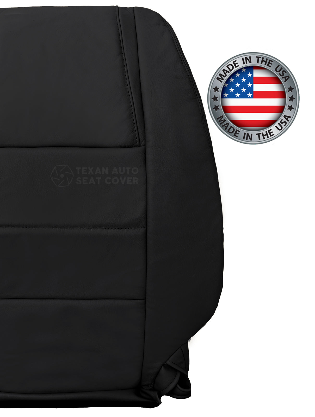 2005, 2006, 2007, 2008, 2009 Ford Mustang V6 Passenger Side Lean back Leather Replacement Seat Cover Black