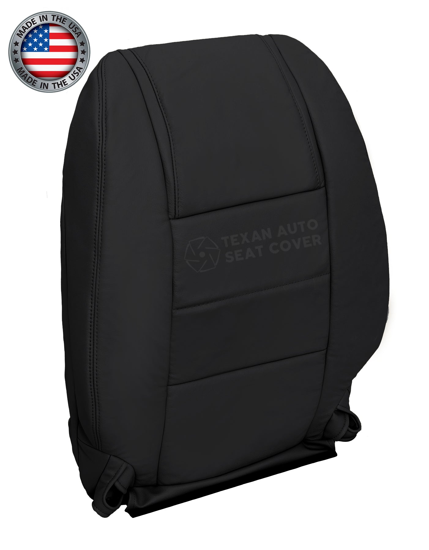 2005, 2006, 2007, 2008, 2009 Ford Mustang V6 Driver Side Lean back Synthetic Leather Replacement Seat Cover Black