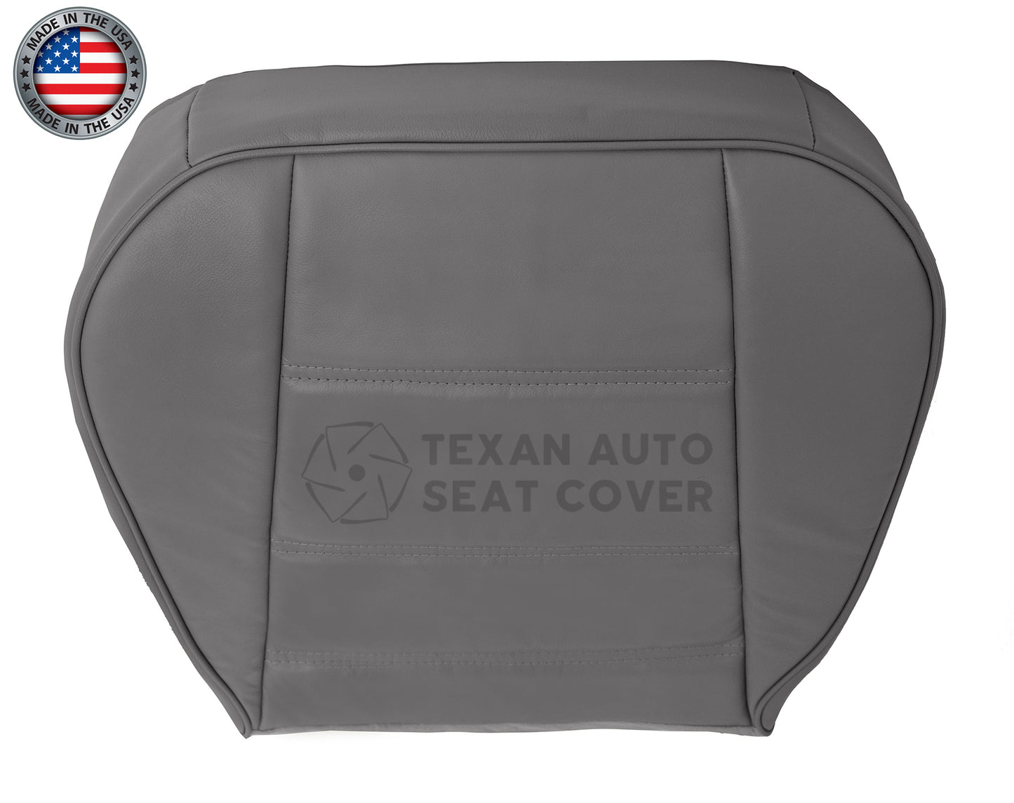 1999, 2000, 2001, 2002, 2003, 2004 Ford Mustang V6 Passenger Side Bottom Synthetic Leather Replacement Seat Cover Gray