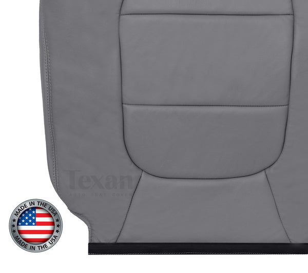 2002, 2003 Ford F150 Lariat Super Crew , Crew Cab Driver Side Lean Back  Leather Seat Cover Gray