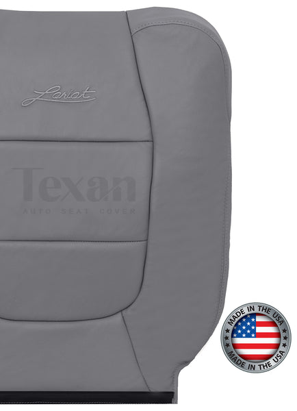 2002, 2003 Ford F150 Lariat Super Crew , Crew Cab Driver Side Lean Back Synthetic Leather Seat Cover Gray